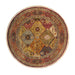 Pasargad Home Baku Collection Hand-Knotted Lamb's Wool Area Rug- 6' 1" X 6' 1" PSK-2 MULTI 6X6