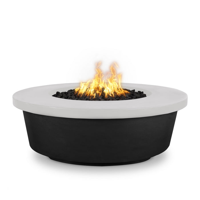 The Outdoor Plus 48" Round Tempe Fire Pit | Black & White Powder Coat