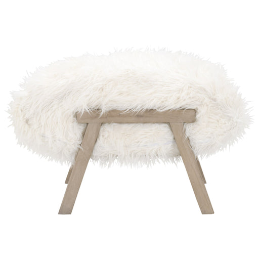 Essentials For Living Bella Antique Tibet Ottoman 8036.SGRY-OAK/WHT