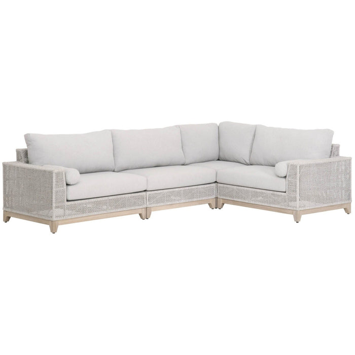 Essentials For Living Woven - Outdoor Tropez Outdoor Modular Left Facing 1-Arm Sofa 6843-2S1L.WTA/PUM/GT