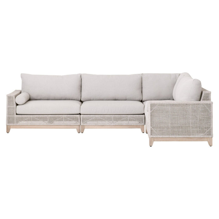 Essentials For Living Woven - Outdoor Tropez Outdoor Modular Left Facing 1-Arm Sofa 6843-2S1L.WTA/PUM/GT