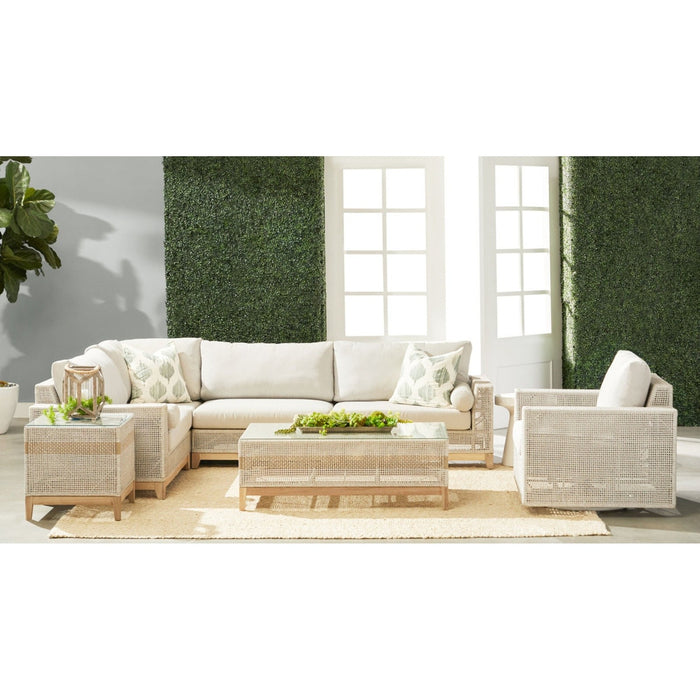 Essentials For Living Woven - Outdoor Tropez Outdoor Modular Left Facing 1-Arm Sofa 6843-2S1L.WTA/PUM/GT