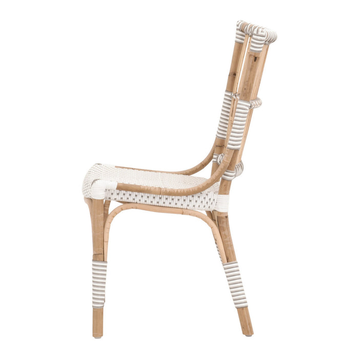 Essentials For Living The Hamptons Tulum Dining Chair, Set of 2 4111.WHT-STO/NAT