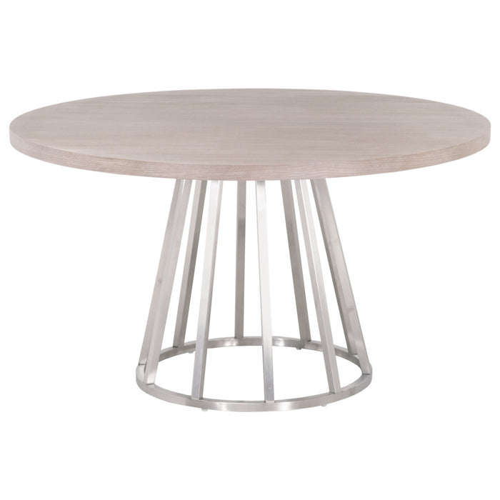 Essentials For Living Traditions Turino 54" Round Dining Table Wood Top 6059.NG