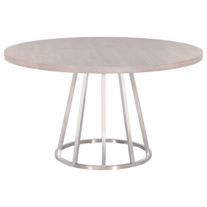 Essentials For Living Traditions Turino 54" Round Dining Table Wood Top 6059.NG
