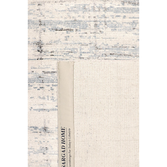 Pasargad Home Modern Collection Hand-Loomed Bamboo Silk & Wool Area Rug, 8' 0" X 10' 0", Silver pel-47 8x10