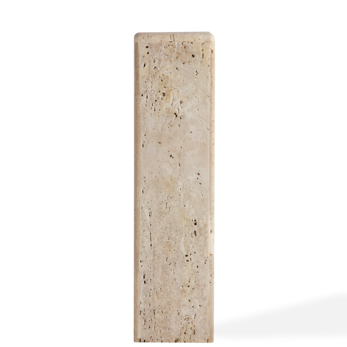 Union Home Delta Marble Side Table - Travertine, Medium LVR01007