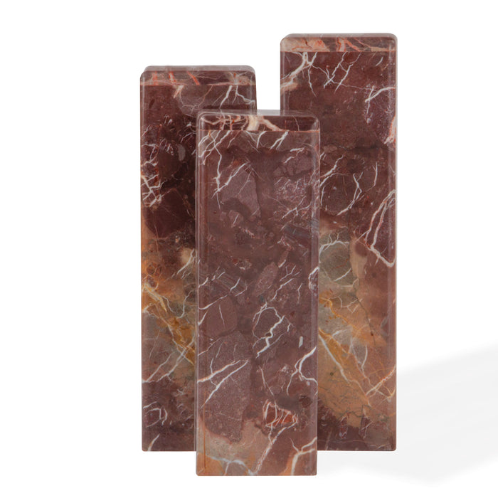 Union Home Delta Marble Side Table - Red Levanto, Small LVR01005