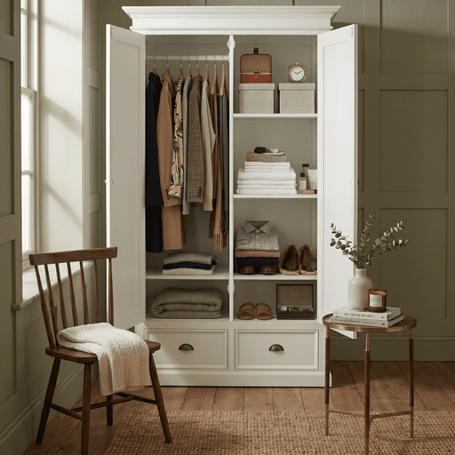 NovaSolo Halifax Wardrobe in Classic White W002