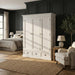NovaSolo Halifax Wardrobe with 3 Doors in Classic White W003