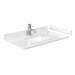 Wyndham Collection Maroni 36 Inch Single Bathroom Vanity in Light Straw, Carrara Cultured Marble Countertop, Undermount Square Sink