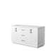 Wyndham Collection Strada 60 Inch Double Bathroom Vanity in White, No Countertop, No Sink