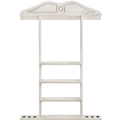 RAM Game Room Wall Cue Rack - Antique White WR1 AW