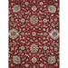 Pasargad Home Agra Collection Hand-Knotted Red Lamb's Wool Area Rug- 9' 8" X 13' 3" PDC-504 10X13