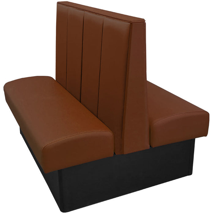 Oak Street Manufacturing Double 84" x 42" Waldorf Vinyl/Upholstered Booth