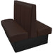 Oak Street Manufacturing Double 84" x 42" Waldorf Vinyl/Upholstered Booth