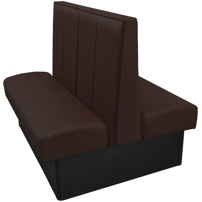 Oak Street Manufacturing Double 96" x 42" Waldorf Vinyl/Upholstered Booth