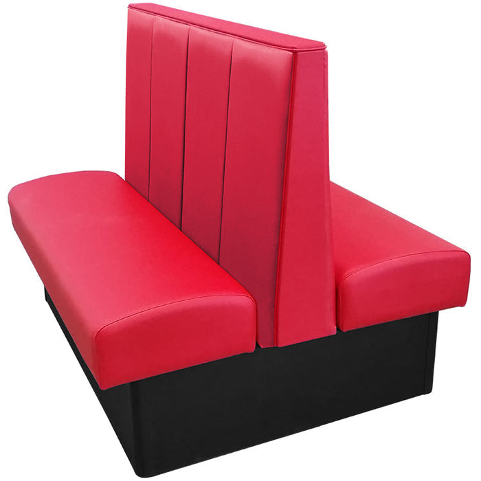 Oak Street Manufacturing Double 84" x 42" Waldorf Vinyl/Upholstered Booth