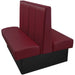 Oak Street Manufacturing Double 84" x 42" Waldorf Vinyl/Upholstered Booth