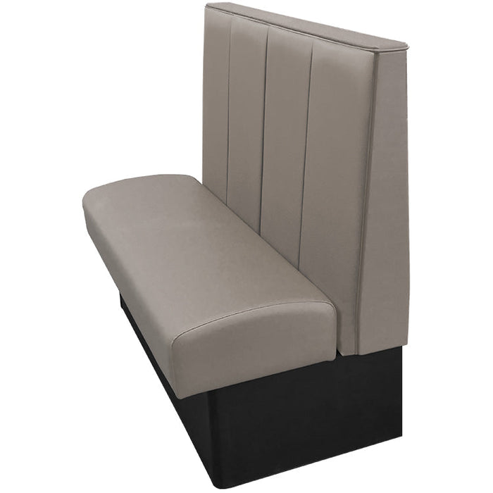 Oak Street Manufacturing Single 72" x 42" Waldorf Vinyl/Upholstered Booth