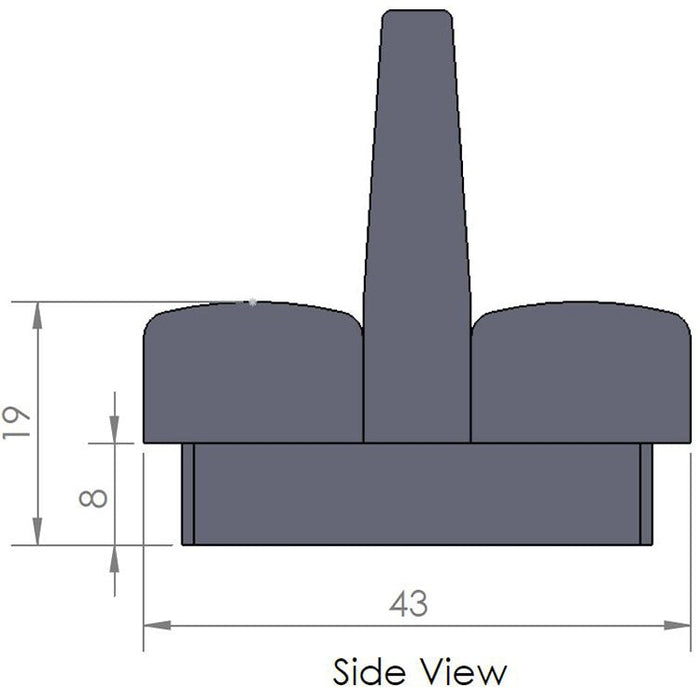 Oak Street Manufacturing Single 44" x 42" Wartburg Vinyl/Upholstered Booth
