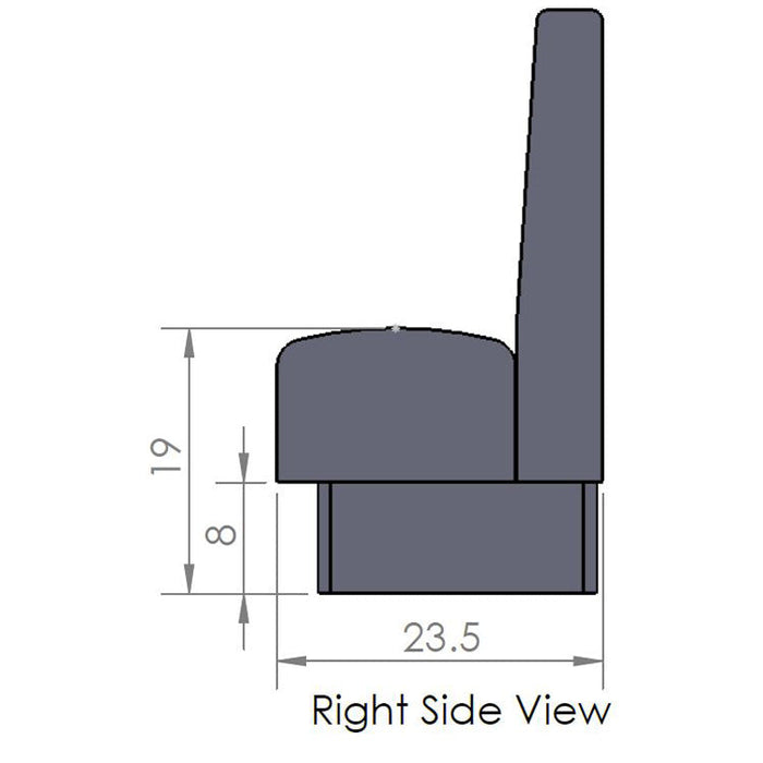 Oak Street Manufacturing Double 48" x 42" Wartburg Vinyl/Upholstered Booth