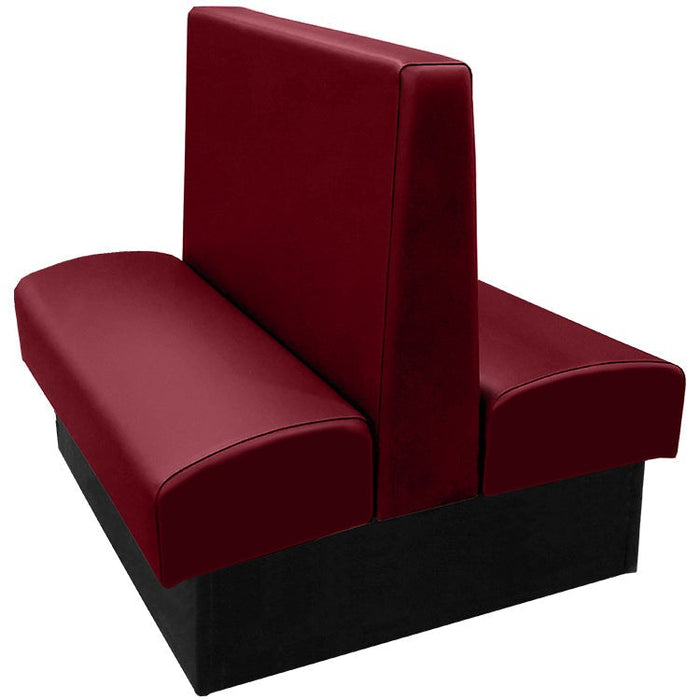 Oak Street Manufacturing Double 30" x 42" Wartburg Vinyl/Upholstered Booth