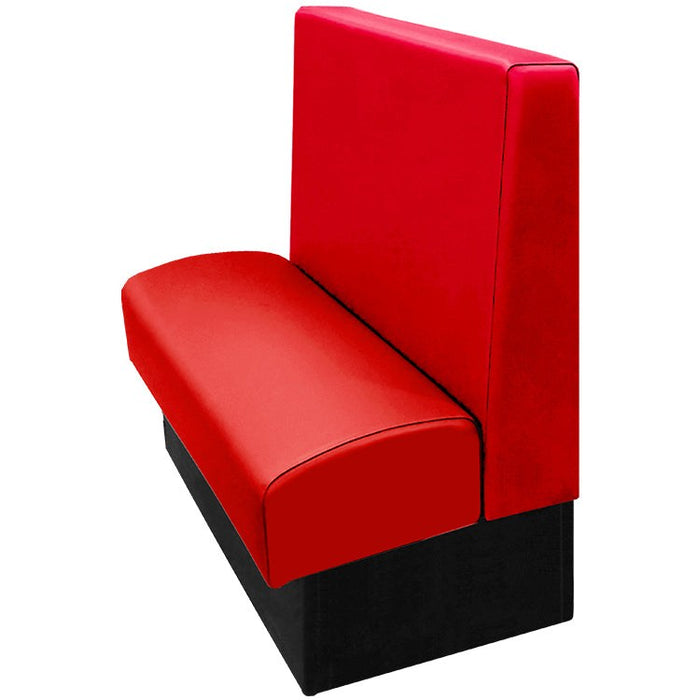 Oak Street Manufacturing Single 84" x 42" Wartburg Vinyl/Upholstered Booth