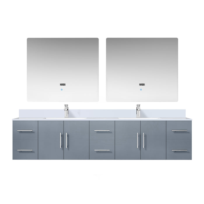 Lexora Home Geneva Bath Vanity with White Quartz Countertop