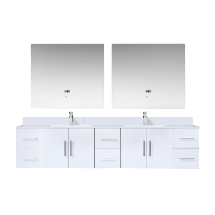 Lexora Home Geneva Bath Vanity with White Quartz Countertop