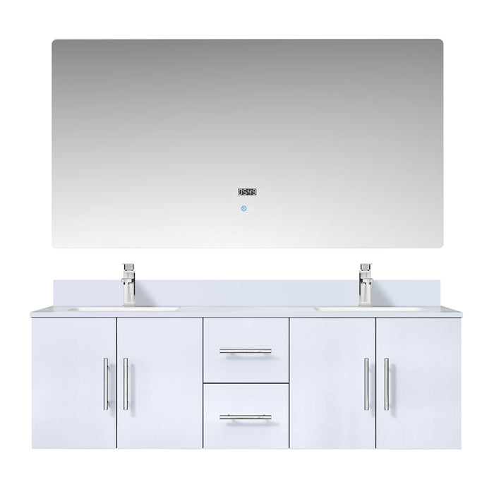 Lexora Home Geneva Bath Vanity with Cultured Marble Countertop