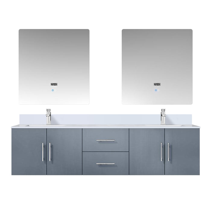 Lexora Home Geneva Bath Vanity with Cultured Marble Countertop