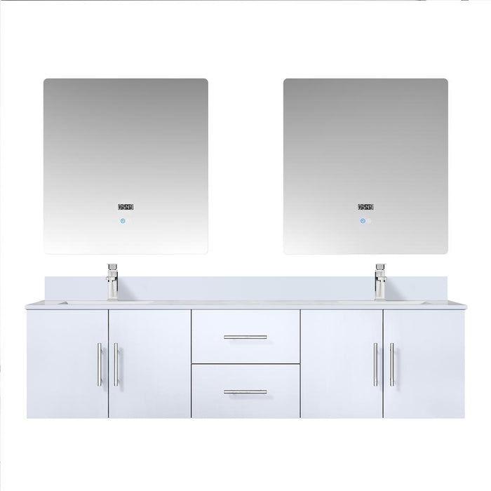 Lexora Home Geneva Bath Vanity with Cultured Marble Countertop