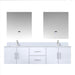 Lexora Home Geneva Bath Vanity with Cultured Marble Countertop