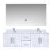 Lexora Home Geneva Bath Vanity with White Quartz Countertop