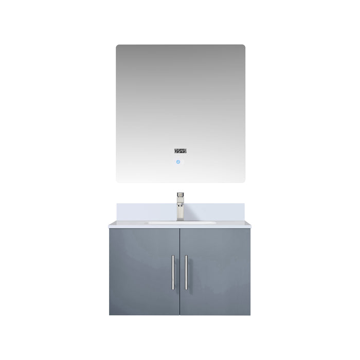 Lexora Home Geneva Bath Vanity with White Quartz Countertop