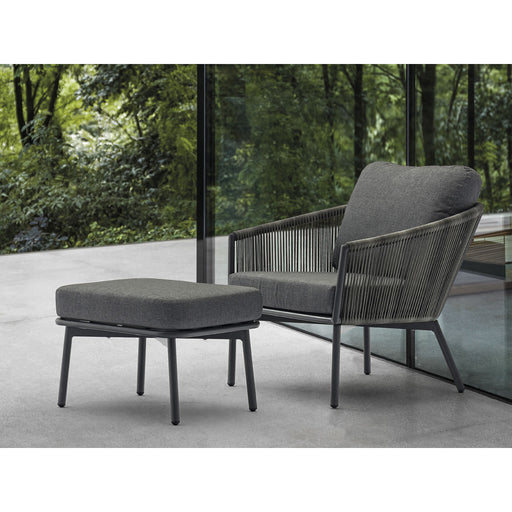 Whiteline Modern Living Yarrow Chair and Ottoman