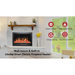 Litedeer Homes LiteStar Smart Electric Fireplace Insert with App Reflective Amber Glass
