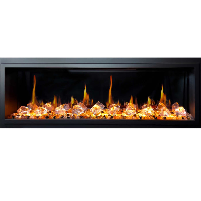 Litedeer Homes Latitude 55" Smart Electric Fireplace with Diamond-like Crystal - ZEF55VC