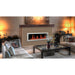 Litedeer Homes Latitude II 58" Smart Wall Mounted Electric Fireplace with APP Reflective Amber Glass - ZEF58VA