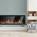 Litedeer Homes Gloria II 68" Smart Electric Fireplace with App Driftwood Log & River Rock - Silver