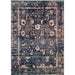 Pasargad Home Transitional Collection Hand-Knotted Blue Bsilk & Wool Area Rug-10' 0" X 14' 0" VASE-7024 10x14