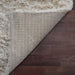 Pasargad Home Paris Shag Collection Hand-Woven Poly & Cotton Area Rug-10' 0" X 14' 0" , Ivory/Ivory ppsr-13121 10x14