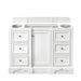 De Soto 48" Single Vanity Cabinet, Bright White