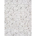 Pasargad Home Galaxy Collection Silver/Grey Cowhide&sar Area Rug- 4' 0'' X 6' 0'' ptx-3284 4x6