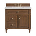 Lorelai 36" Single Vanity, Mid-Century Walnut w/ 3 CM Ethereal Noctis Silestone Top