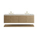 Allamari 72" Double Vanity, Dune Mist w/ 3 CM Siberian Silestone Top w/FreePower Wireless Charger