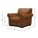 GTR Toulouse Brown Leather Armchair