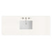 60" Single Top, 3 CM White Zeus Silestone w/ Sink