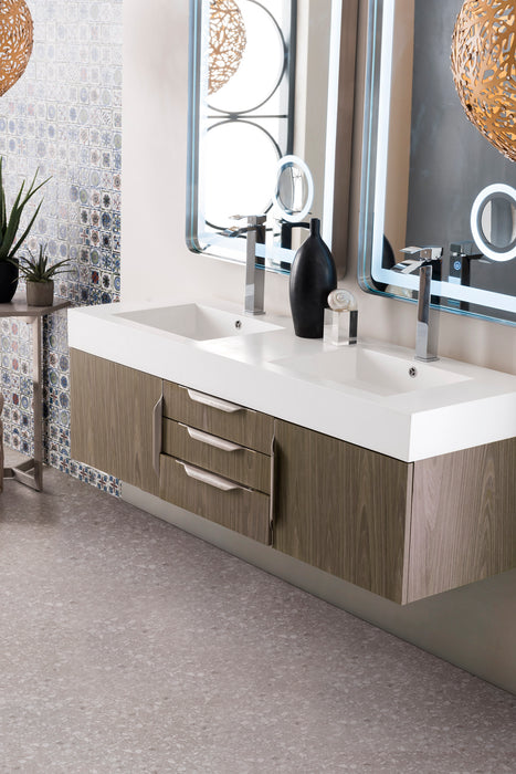 James Martin Columbia 59" Double Wall Mount Vanity